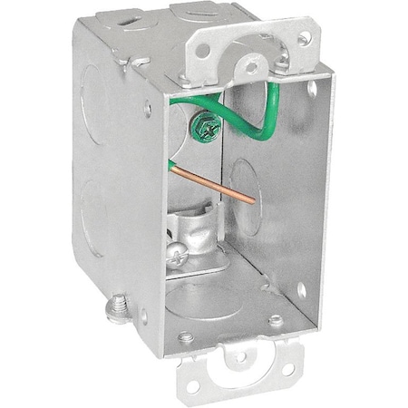 Southwire Electrical Box, 14 cu in, Switch Box Type, Steel, Rectangular Shape G602-R